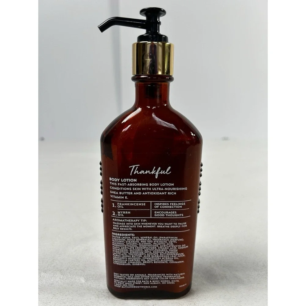 Bath & Body Works Aromatherapy Body Lotion Frankincense & Myrrh THANKFUL 6.5oz - Picture 3 of 3